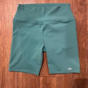 ALO Yoga Teal Biker Shorts